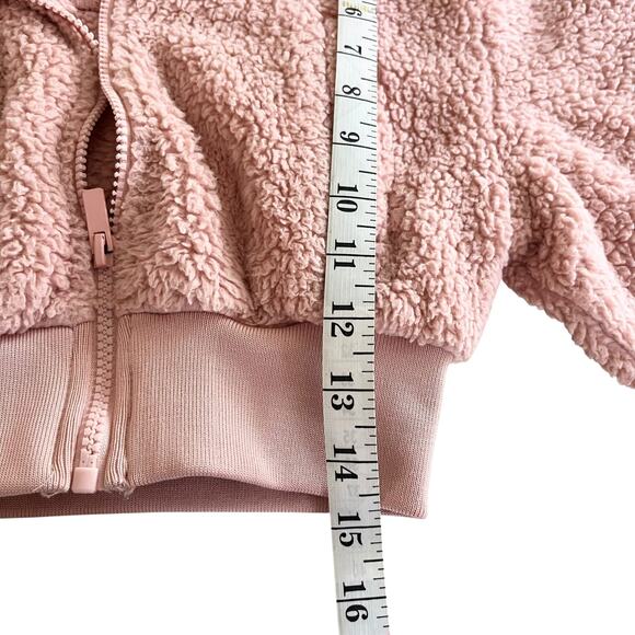 Ci Sono Girls Pink Zip Up Soft Teddy Sweatshirt Hoodie size 7 - Picture 5 of 7